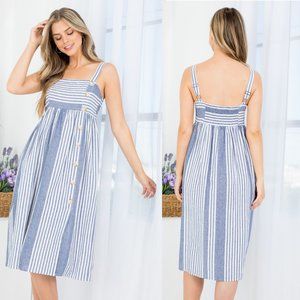 Striped Button Sundress {Illa Illa}